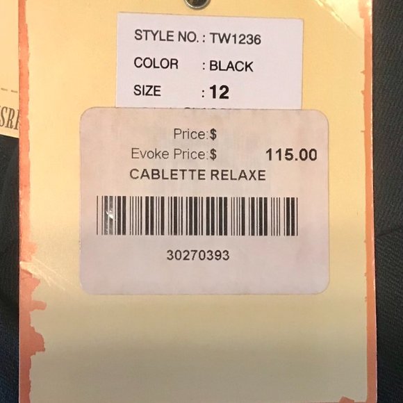 NWT - Tommy Bajama Black Pants - Cablette Relax - Heavy guage Silk - Picture 7 of 7